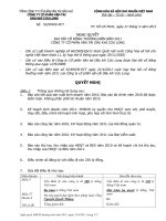 Nghị quyết Đại hội cổ đông thường niên năm 2011 - Công ty cổ phần Dịch vụ Vận tải Dầu khí Cửu Long