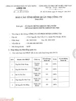 Báo cáo tình hình quản trị công ty - Công ty Cổ phần Đầu tư Xây dựng Lương Tài