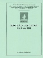 Báo cáo tài chính quý 1 năm 2014 - Công ty cổ phần Dịch vụ Vận tải Dầu khí Cửu Long