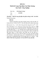 thiết kế cung cấp điện cho phân xưởng sủa chữa cơ khí