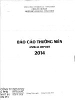 Báo cáo thường niên năm 2014 - CTCP Nhiệt điện Cẩm Phả - Vinacomin