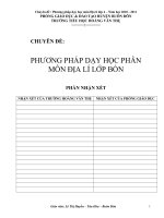 skkn PHƯƠNG PHÁP dạy học PHÂN môn địa lí lớp 4
