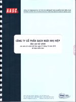 Báo cáo tài chính năm 2014 (đã kiểm toán) - Công ty Cổ phần Gạch Ngói Nhị Hiệp