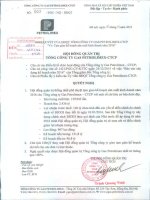 Nghị quyết Hội đồng Quản trị - Tổng Công ty Gas Petrolimex-CTCP