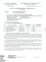 Báo cáo tình hình quản trị công ty - Công ty Cổ phần Xây lắp Phát triển Nhà Đà Nẵng