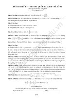 đề thi thử thpt quốc gia môn toán DE98 sở GD tỉnh  bắc giang w 