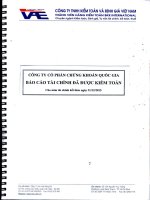 Báo cáo tài chính năm 2015 (đã kiểm toán) - Công ty Cổ phần Chứng khoán Quốc gia