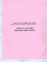 Báo cáo tài chính quý 4 năm 2014 - Công ty cổ phần Điện nhẹ Viễn thông