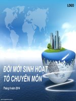 Đổi mới sinh hoạt tổ chuyên môn