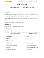 Giáo án Tiếng Việt 2 tuần 4 bài: Tập viết