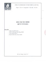 Báo cáo tài chính quý 4 năm 2014 - Công ty Cổ phần Đầu tư và Phát triển Gas Đô Thị
