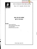 Báo cáo tài chính quý 4 năm 2012 - Công ty Cổ phần Đầu tư và Phát triển Gas Đô Thị