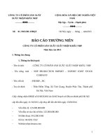 Báo cáo thường niên năm 2014 - Công ty Cổ phần Sản xuất Xuất nhập khẩu NHP