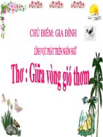 Bài giảng điện tử mầm non lớp Lá đề tài Thơ Giữa vòng gió thơm