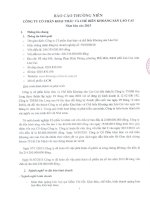 Báo cáo thường niên năm 2015 - Công ty Cổ phần Khai thác và Chế biến Khoáng sản Lào Cai