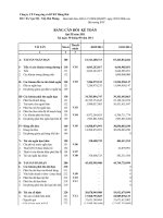 Báo cáo tài chính quý 3 năm 2011 - Công ty Cổ phần Cung ứng và Dịch vụ Kỹ thuật Hàng Hải