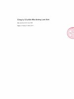 Báo cáo tài chính hợp nhất năm 2014 (đã kiểm toán) - Công ty Cổ phần Mía đường Lam Sơn