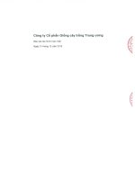 Báo cáo tài chính hợp nhất năm 2015 (đã kiểm toán) - Công ty cổ phần Giống cây trồng Trung ương