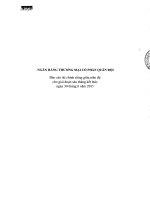 Báo cáo tài chính công ty mẹ quý 2 năm 2015 (đã soát xét) - Ngân hàng Thương mại Cổ phần Quân đội