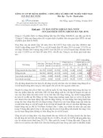 Báo cáo tài chính quý 3 năm 2014 - Công ty cổ phần Dịch vụ Hàng không Sân bay Đà Nẵng