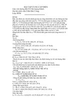 BÀI TẬP CUNG CẤP ĐIỆN