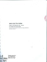 Báo cáo tài chính quý 2 năm 2014 (đã soát xét) - CTCP Xây lắp Cơ khí và Lương thực Thực phẩm