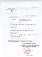 Báo cáo tài chính công ty mẹ quý 3 năm 2013 - Công ty Cổ phần Phát triển Đô thị Từ Liêm