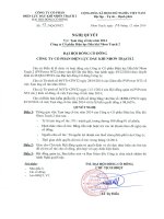 Nghị quyết Đại hội cổ đông bất thường - Công ty Cổ phần Điện lực Dầu khí Nhơn Trạch 2