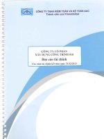 Báo cáo tài chính năm 2013 (đã kiểm toán) - Công ty cổ phần Xây dựng Công trình 510