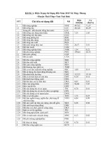 Hiện Trạng Sử Dụng Đất Năm 2015 Xã Thụy Phong Tỉnh Thái Bình