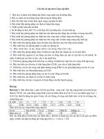 câu hỏi ôn tập môn cung cấp điện