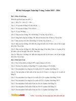 Đề thi Violympic Toán lớp 5 vòng 2 năm 2015 - 2016