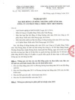 Nghị quyết Đại hội cổ đông thường niên - Công ty Cổ phần Nhựa Thiếu niên Tiền Phong