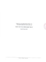 Báo cáo tài chính hợp nhất quý 3 năm 2015 - Công ty Cổ phần Khai thác và Chế biến Khoáng sản Lào Cai
