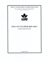 Báo cáo tài chính hợp nhất quý 3 năm 2015 - Công ty cổ phần Giống cây trồng Trung ương