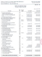 Báo cáo tài chính năm 2007 (đã kiểm toán) - Công ty Cổ phần Đầu tư Phát triển điện Miền Bắc 2
