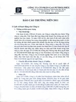 Báo cáo thường niên năm 2011 - Tổng Công ty Gas Petrolimex-CTCP