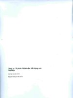 Báo cáo tài chính quý 3 năm 2013 - Công ty cổ phần Phát triển Bất động sản Phát Đạt