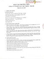 Báo cáo thường niên năm 2015 - Công ty Cổ phần May Phú Thịnh - Nhà Bè