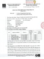 Báo cáo tình hình quản trị công ty - Công ty Cổ phần Kinh doanh Khí hóa lỏng Miền Nam