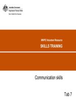 Tập huấn kĩ năng giao tiếp communication skills