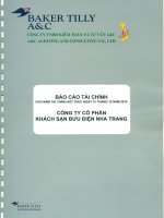 Báo cáo tài chính năm 2015 (đã kiểm toán) - CTCP Khách sạn Bưu điện Nha Trang
