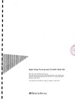 Báo cáo tài chính hợp nhất năm 2010 (đã kiểm toán) - Ngân hàng Thương mại Cổ phần Quân đội