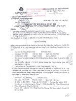 Nghị quyết Hội đồng Quản trị ngày 24-1-2011 - Công ty cổ phần Đầu tư và Phát triển Đô thị Long Giang