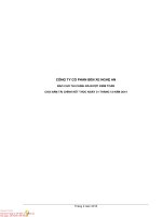 Báo cáo tài chính năm 2014 (đã kiểm toán) - Công ty Cổ phần Bến xe Nghệ An