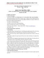 Báo cáo thường niên năm 2015 - Công ty Cổ phần Đầu tư và Xây dựng Thủy lợi Lâm Đồng