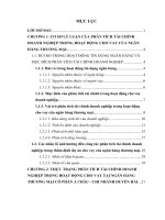 Phân tích tài chính doanh nghiệp trong hoạt động cho vay tại ngân hàng thương mại cổ phần á châu   chi nhánh duyên hải 