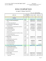 Báo cáo tài chính quý 1 năm 2011 - Công ty Cổ phần May Phú Thịnh - Nhà Bè