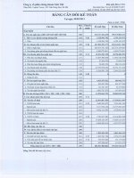 Báo cáo tài chính quý 3 năm 2012 - Công ty cổ phần Chứng khoán Liên Việt