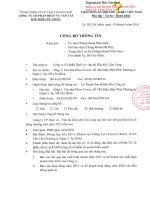 Nghị quyết Đại hội cổ đông thường niên - Công ty cổ phần Dịch vụ Vận tải Dầu khí Cửu Long